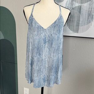 Tart Collections Blue and White Striped Camisole